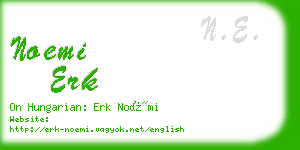 noemi erk business card